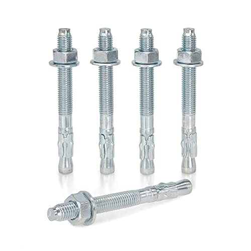 KM TRADE Bolzenanker - Schwerlastanker aus verzinktem Stahl mit ETA Zulassung, Option 7 - M12 x 120 mm, fixierbare Dicke: 25 mm - 100 Stück KM TRADE Bolzenanker - Schwerlastanker aus verzinktem Stahl mit ETA Zulassung, Option 7 - M12 x 120 mm, fixierbare Dicke: 25 mm - 100 Stück von KM TRADE