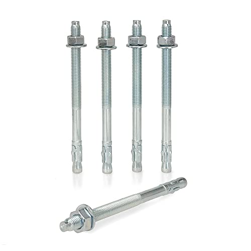 KM TRADE Bolzenanker - Schwerlastanker aus verzinktem Stahl mit ETA Zulassung, Option 7 - M12 x 180 mm, fixierbare Dicke: 98 mm - 50 Stück KM TRADE Bolzenanker - Schwerlastanker aus verzinktem Stahl mit ETA Zulassung, Option 7 - M12 x 180 mm, fixierbare Dicke: 98 mm - 50 Stück von KM TRADE