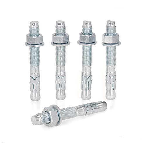 KM TRADE Bolzenanker - Schwerlastanker aus verzinktem Stahl mit ETA Zulassung, Option 7 - M16 x 125 mm, fixierbare Dicke: 10 mm - 25 Stück KM TRADE Bolzenanker - Schwerlastanker aus verzinktem Stahl mit ETA Zulassung, Option 7 - M16 x 125 mm, fixierbare Dicke: 10 mm - 25 Stück von KM TRADE