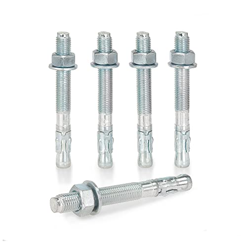 KM TRADE Bolzenanker - Schwerlastanker aus verzinktem Stahl mit ETA Zulassung, Option 7 - M16 x 145 mm, fixierbare Dicke: 30 mm - 10 Stück KM TRADE Bolzenanker - Schwerlastanker aus verzinktem Stahl mit ETA Zulassung, Option 7 - M16 x 145 mm, fixierbare Dicke: 30 mm - 10 Stück von KM TRADE