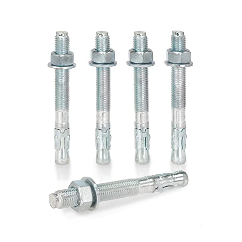 KM TRADE Bolzenanker - Schwerlastanker aus verzinktem Stahl mit ETA Zulassung, Option 7 - M16 x 220 mm, fixierbare Dicke: 105 mm - 10 Stück KM TRADE Bolzenanker - Schwerlastanker aus verzinktem Stahl mit ETA Zulassung, Option 7 - M16 x 220 mm, fixierbare Dicke: 105 mm - 10 Stück von KM TRADE