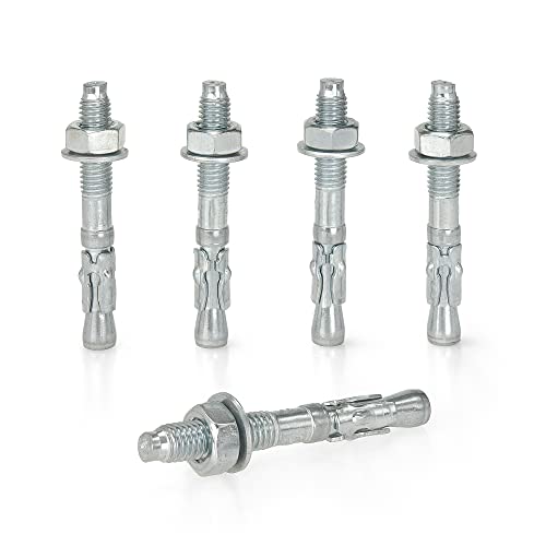 KM TRADE Bolzenanker - Schwerlastanker aus verzinktem Stahl mit ETA Zulassung, Option 7 - M8 x 65 mm, fixierbare Dicke: 7 mm - 100 Stück KM TRADE Bolzenanker - Schwerlastanker aus verzinktem Stahl mit ETA Zulassung, Option 7 - M8 x 65 mm, fixierbare Dicke: 7 mm - 100 Stück von KM TRADE