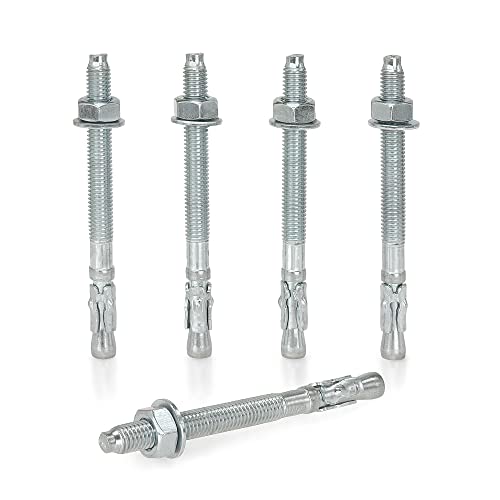 KM TRADE Bolzenanker - Schwerlastanker aus verzinktem Stahl mit ETA Zulassung, Option 7 - M8 x 95 mm, fixierbare Dicke: 37 mm - 50 Stück KM TRADE Bolzenanker - Schwerlastanker aus verzinktem Stahl mit ETA Zulassung, Option 7 - M8 x 95 mm, fixierbare Dicke: 37 mm - 50 Stück von KM TRADE