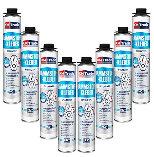 KM Trade Dämmstoffkleber für EPS- & XPS-Platten - 1K PU-Klebeschaum für Dämmung, 10 x 750 ml Dose KM Trade Dämmstoffkleber für EPS- & XPS-Platten - 1K PU-Klebeschaum für Dämmung, 10 x 750 ml Dose von KM Trade