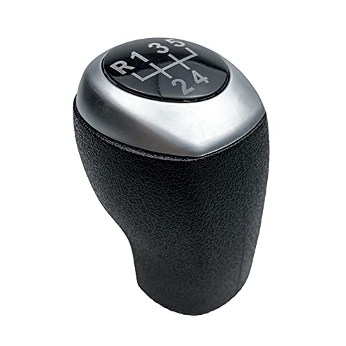 Für Hyundai Für Elantra GT Für Accent Für Solaris Für Avante MD I30 Schaltknauf Hebel Shifter Handball Stick Pen Handle Head Auto Schaltknauf Schalthebelkopf (Farbe : Chrome Bright 5 Speed) von KMAGE