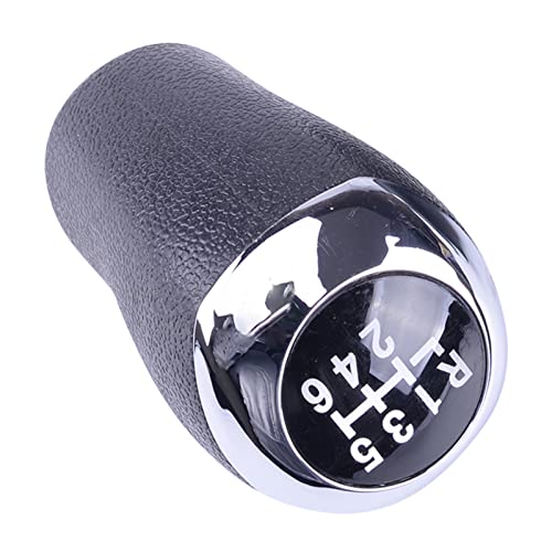 Für Hyundai Für Elantra GT I30 MT 2012 2013 2014 2015 2016 43711-A5200 6 Gang Matt/Chrom Schalthebel Handball Getriebekopf Auto Schaltknauf Schalthebelkopf (Farbe : Chrome) von KMAGE