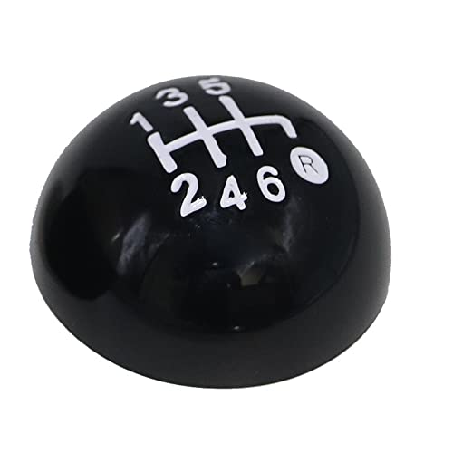Schaltknauf Stick Abzeichen Emblem Trim Cap Abdeckung Für FIAT 500 500C 2007 2008 2009 2010 2011 2012 2013 2014 2015 2016 2017 2018 Auto Schaltknauf Schalthebelkopf (Farbe : 6 Speed) von KMAGE