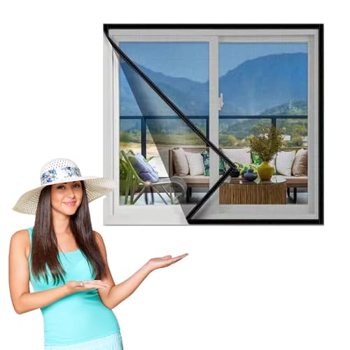 40x100cm,Insektenschutz Fenster Gewebe, Bausatz zur Selbstmontage, Fliegengitter in verschiedenen Größen auswählbar von KMAOD