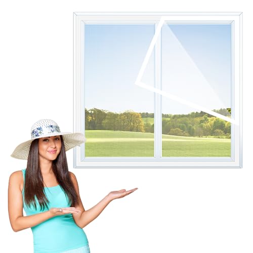 80x110cm,Fliegengitter Fenster Netz Insektenschutz Fenster – Mückennetz Fenster mit Klettband – Fliegennetz Fenster – Mückenschutz 80x110cm,Fliegengitter Fenster Netz Insektenschutz Fenster – Mückennetz Fenster mit Klettband – Fliegennetz Fenster – Mückenschutz von KMAOD