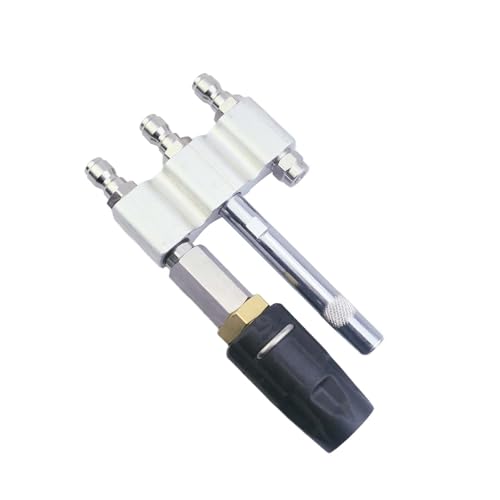 KMBNTU M5 Twist Düsen Shooter Tip für 3-7 GPM Hochdruckreiniger 0/4 Zoll Quick Connet 0 bis 60 Sprühmuster bis 15 m, 3 Düsen von KMBNTU