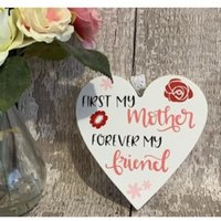 Muttertag Herz Plakette Herz, Mama Holz Hängendes Muttertag, Geschenke Für Sie, Geburtstag Geschenk von KMBsCraftycreations
