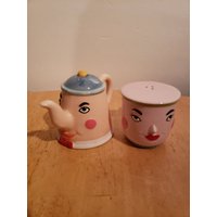 Vintage Tasse Und Teekanne Salz Pfeffer Set von KMCollectablesStore