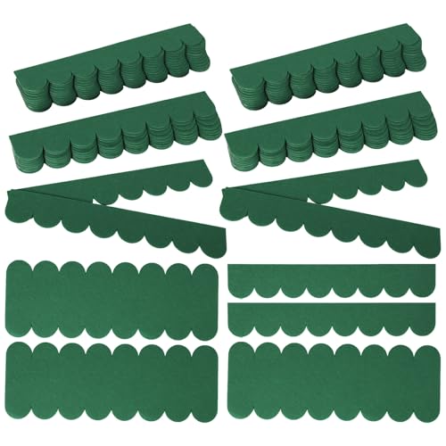 Dachpappe Selbstklebend,Mini Dachschindeln für Vogelhaus Verzierungen, Selbstklebende Dachschindeln Schindeln für Nistkastendach Kaninchenstall Hundehütte Briefkastendächer (Grün / 53 Stück) von KMDZDZGS
