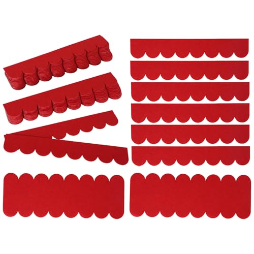Dachpappe Selbstklebend,Mini Dachschindeln für Vogelhaus Verzierungen, Selbstklebende Dachschindeln Schindeln für Nistkastendach Kaninchenstall Hundehütte Briefkastendächer (Rot / 32 Stück) von KMDZDZGS