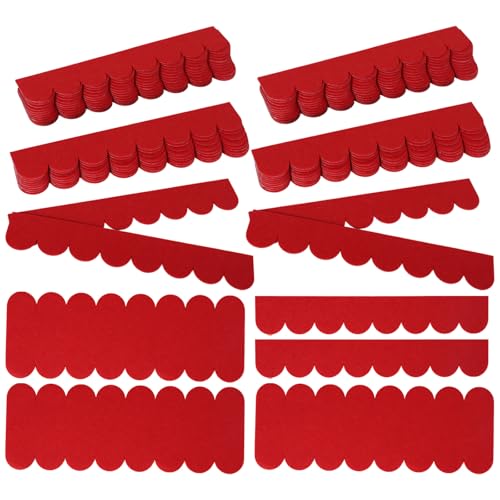 Dachpappe Selbstklebend,Mini Dachschindeln für Vogelhaus Verzierungen, Selbstklebende Dachschindeln Schindeln für Nistkastendach Kaninchenstall Hundehütte Briefkastendächer (Rot / 53 Stück) von KMDZDZGS
