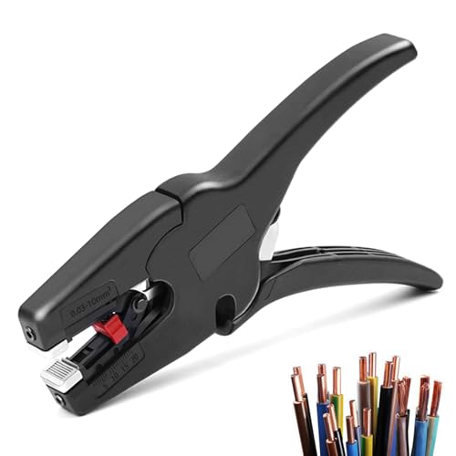 Multifunktionale Selbsteinstellende Kabelabisolierzange,2-in-1Abisolierautomatik & Schneidefunktion,AWG 32-7/0.03-10mm² Abisolierzange Drahtschneider für Elektroinstallation Multifunktionale Selbsteinstellende Kabelabisolierzange,2-in-1Abisolierautomatik & Schneidefunktion,AWG 32-7/0.03-10mm² Abisolierzange Drahtschneider für Elektroinstallation von KMDZDZGS