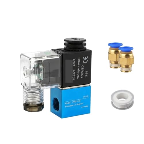 2V025 Air Solenoid Valve 2/2 Way Pilot Pneumatic Control 2 Position 2 Way Airtec Type(2V025-08 DC12V,With 10mm) von KMERATUZN