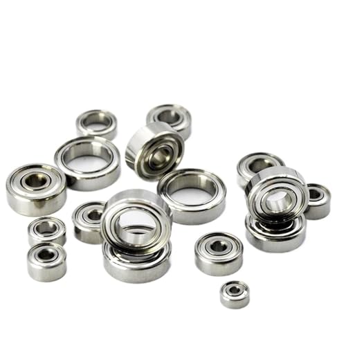Hybrid-Keramik-Edelstahl-Kugellager 2 mm 3 mm 4 mm 5 mm 6 mm 7 mm 8 mm 10 mm ZZ-geschirmtes Miniaturlager for Angelrollen(5x10x4mm) von KMERATUZN