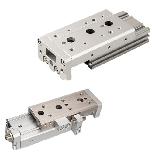 1 x MXQ6 MXQ6L MXS6 MXS6L 10-50 A AS at B BS BT MXQ Tisch Dual Rod Rail Slide Air Pneumatikzylinder (MXS6-40, AS) von KMGUZRRWD