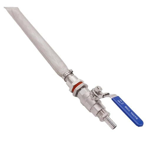 Heimbrauen-Umbausatz for nahtlosen Kessel/Fass mit 12-Zoll-Bazooka-Sieb, Bier-Maischebottich, 2-teiliges Kugelhahn-Kit 304 SSS von KMGUZRRWD
