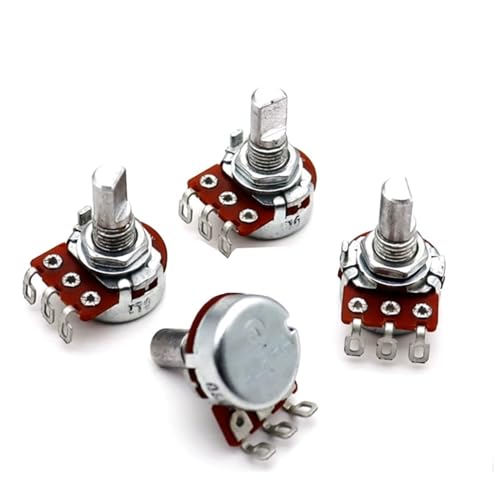 KMGUZRRWD 1 Stück 3PIN Verdrahtungsstift Grifflänge 15 mm WH148 10K B103 Ohm Single Turn Potentiometer Variable Widerstände von KMGUZRRWD