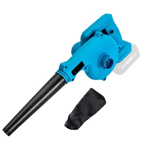 KMGUZRRWD Kabelloser elektrischer Luftgebläse 2 IN 1 Luftgebläse Handheld-Blatt-Computer-Staubsammler-Reiniger(AB382 No battery) von KMGUZRRWD