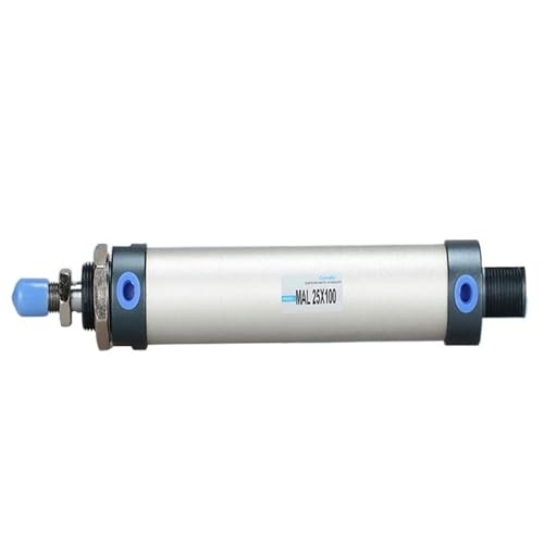 Luftpneumatikzylinder Doppelter Druckluftzylinder Zylinder Minibohrung 16/20/25/32 mm 40 mm Hub 25/50/75/100 200 Einzelhebel (Color : 150mm Stroke, Size : Bore 25mm) von KMGUZRRWD