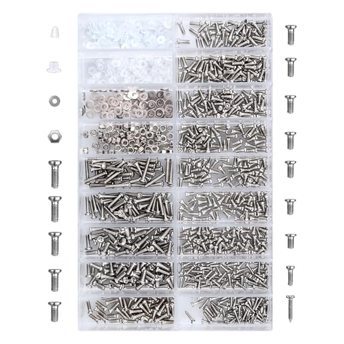 1000 Stück Brillen Reparatur Kit Brille Reperaturset mit Mikro Schrauben Muttern Unterlegscheiben,Brillen Reparatur Werkzeugsatz,für Reparatur Brille,Schmuck,Sonnenbrillen,Uhren 1000 Stück Brillen Reparatur Kit Brille Reperaturset mit Mikro Schrauben Muttern Unterlegscheiben,Brillen Reparatur Werkzeugsatz,für Reparatur Brille,Schmuck,Sonnenbrillen,Uhren von KMKANPO