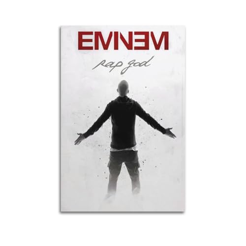 KMMBUY Eminem Rap-Gott-Poster, dekoratives Gemälde, Leinwand, Wandposter und Kunstdruck, moderne Familienschlafzimmer-Dekoration, Poster, 40 x 60 cm von KMMBUY