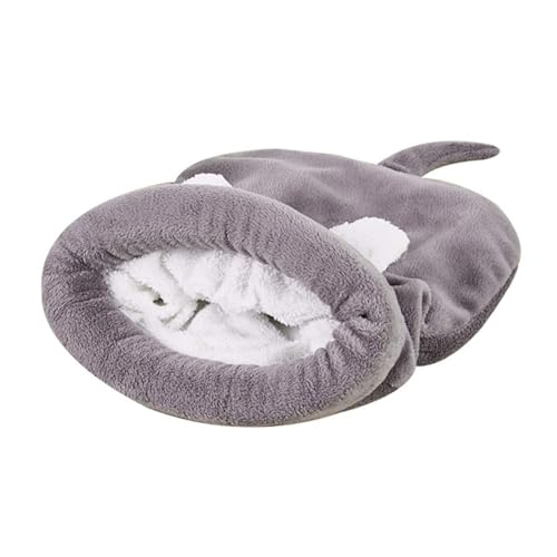 KMOCEPLY Weicher Fleece-Schlafsack für Katzen, weicher Plüsch, selbstwärmend, waschbar, Katzenbetten, Kuschelsack, Decke, Matte, Kitty-Sack, Hundenest, Höhle, Haus, Katzenkissen, Kätzchen, Welpenbett, von KMOCEPLY