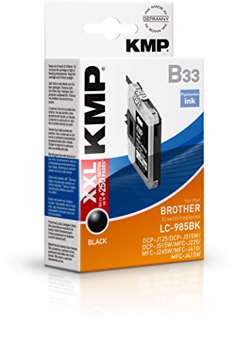 KMP Tintenkartusche für Brother DCP-J125/DCP-J315W, B33, black von KMP know how in modern printing