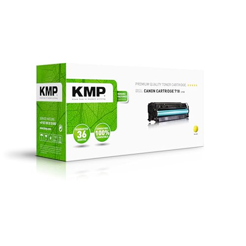 KMP Tonerkartusche passend für Canon 718Y Yellow (2659B002) - C-T22 - für Canon i-SENSYS LBP-7200, LBP 7200 c, LBP 7200 cn, LBP-7200 cdn, LBP-... etc. von KMP know how in modern printing