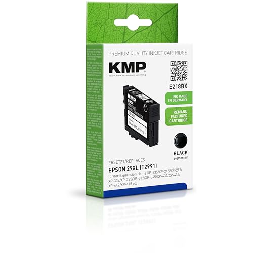 KMP know how in modern printing 1632.4001 E218BX T299140 Tintenpatrone, Schwarz von KMP know how in modern printing