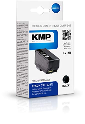 KMP 1633,4801 Schwarz Remanufactured Tintenpatronen 1er Pack von KMP know how in modern printing