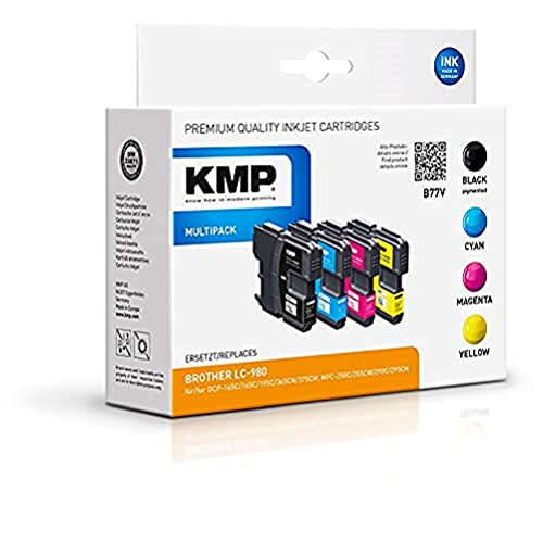 KMP Tinte B77V Multipack ersetzt Brother LC980VALBP von KMP know how in modern printing