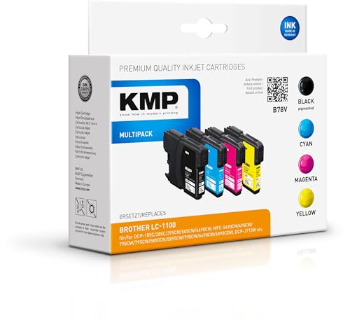 KMP Tinte B78V Multipack ersetzt Brother LC1100VALBP von KMP know how in modern printing