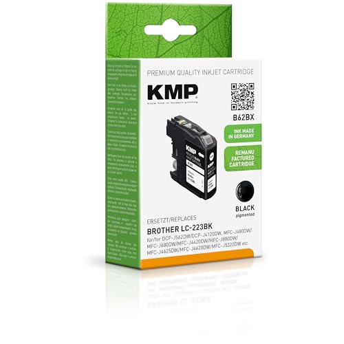 KMP Tintenpatrone passend für Brother LC-223BK - für Brother DCP-J 4120 DW, J 562 DW, MFC-J 5620 DW, etc. von KMP know how in modern printing