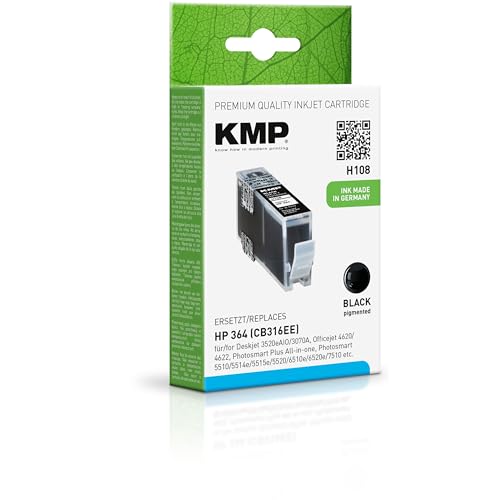 KMP Tintenpatrone passend für HP 364 (CB316EE) - für Deskjet 3520, Officejet 4620, Photosmart 5510, etc. von KMP know how in modern printing