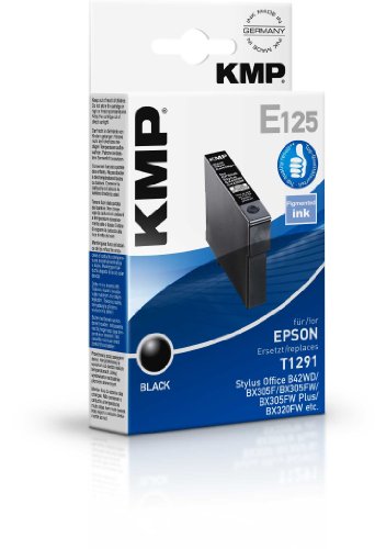 KMP E125 Tintenpatrone für Epson T1291 11,2ml schwarz von KMP know how in modern printing