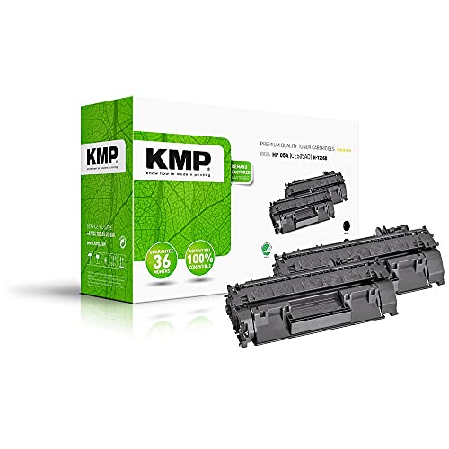 KMP H-T235D Toner 2er-Pack ersetzt HP HP 05A (CE505A) Schwarz Kompatibel Toner 2er-Pack von KMP know how in modern printing