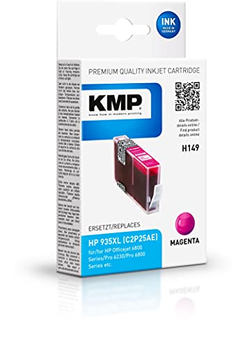 KMP H149 15 ml Magenta Ink Cartridge – Ink Cartridges (HP, Magenta, Officejet 6812 Officejet 6815 Officejet 6820 6822 Officejet Officejet 6825 Officejet Pro 6235, High, 15 ml, Inkjet) von KMP know how in modern printing