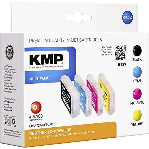 KMP know how in modern printing Multipack für Brother DCP-135C/DCP-150C, B13V, Set von KMP know how in modern printing