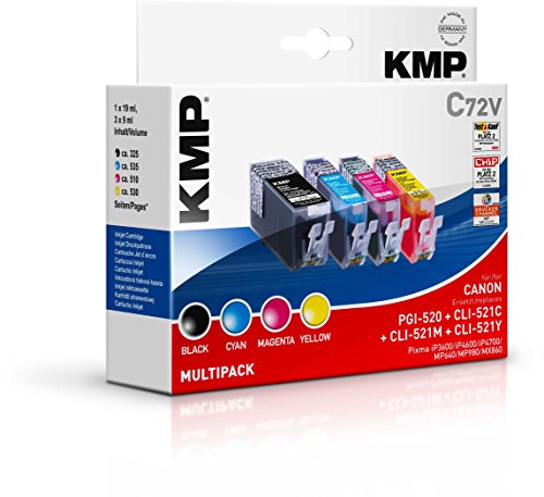 KMP Multipack für Canon Pixma iP3600/iP4600, C72V von KMP know how in modern printing
