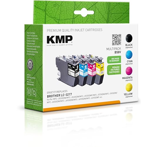 KMP Tintenpatrone passend für Brother LC3217BK, LC3217C, LC3217M Multipack - B58V - für Brother MFC-J 5330 DW, 5330 DW XL, 5335 DW, 5335 DWF, ... etc. von KMP know how in modern printing