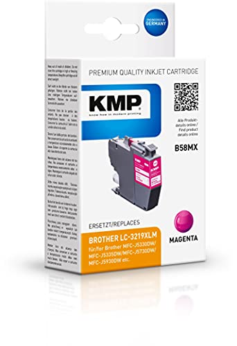 KMP Tinte ersetzt Brother LC-3219XLM Kompatibel Magenta B58MX 1538,4006 von KMP know how in modern printing