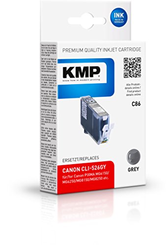 KMP Tintenkartusche für Canon PIXMA MG8150 , C86, grey von KMP know how in modern printing