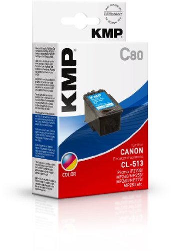 KMP Tintenkartusche für Canon Pixma iP2700/MP240, C80, color von KMP know how in modern printing