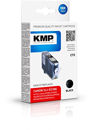 KMP Tintenkartusche für Canon Pixma iP3600/iP4600, C73, black dye von KMP know how in modern printing