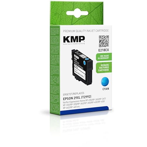 KMP Tintenpatrone passend für Epson 29XL (C13T29924010) - für Epson Expression Home XP-235, XP-240, XP-245, etc. von KMP know how in modern printing