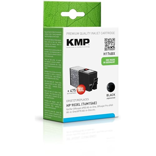 KMP Tintenpatrone für HP 903XXL Black (T6M15AE) von KMP know how in modern printing